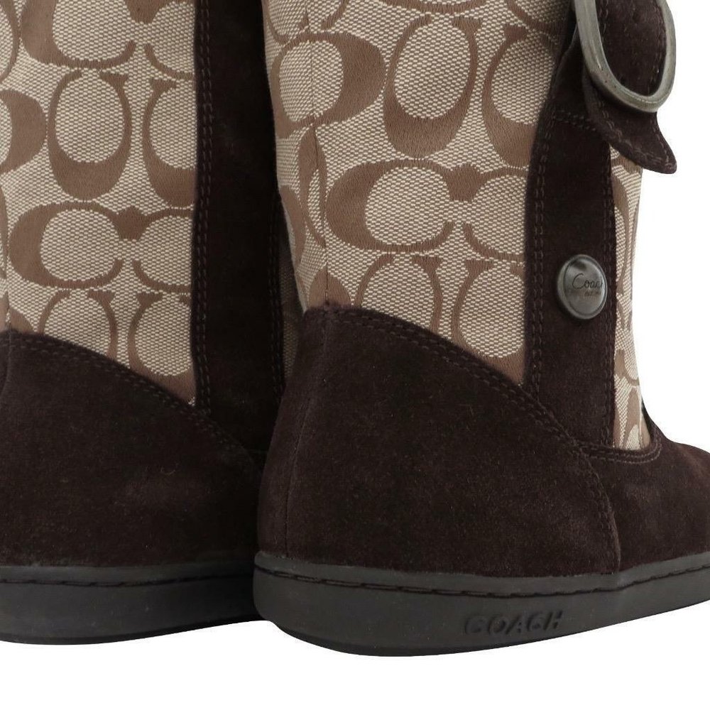 Coach Meyer Signature Winter Boots Women's 5 - Picture 2 of 4